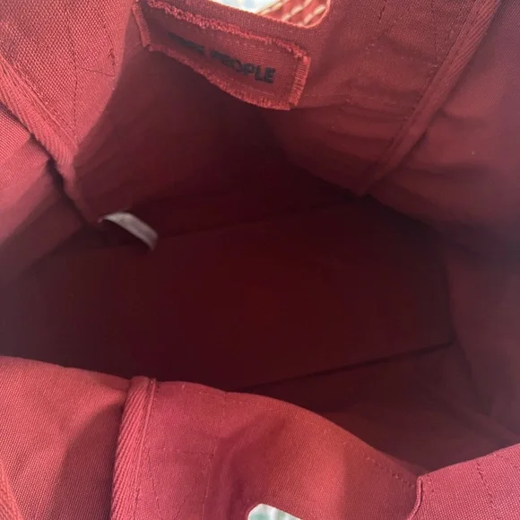 NWT Free People Caravan Canvas Tote in Terracotta - Picture 7 of 7